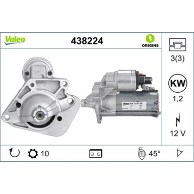 Anlasser Valeo Origins New OE TECHNOLOGIE 438224 Anlasser Valeo Origins New OE TECHNOLOGIE 438224