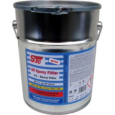 STC 2K Epoxy - Füller 4:1 grau Kübel 4 L | 7740-4 STC 2K Epoxy - Füller 4:1 grau Kübel 4 L | 7740-4