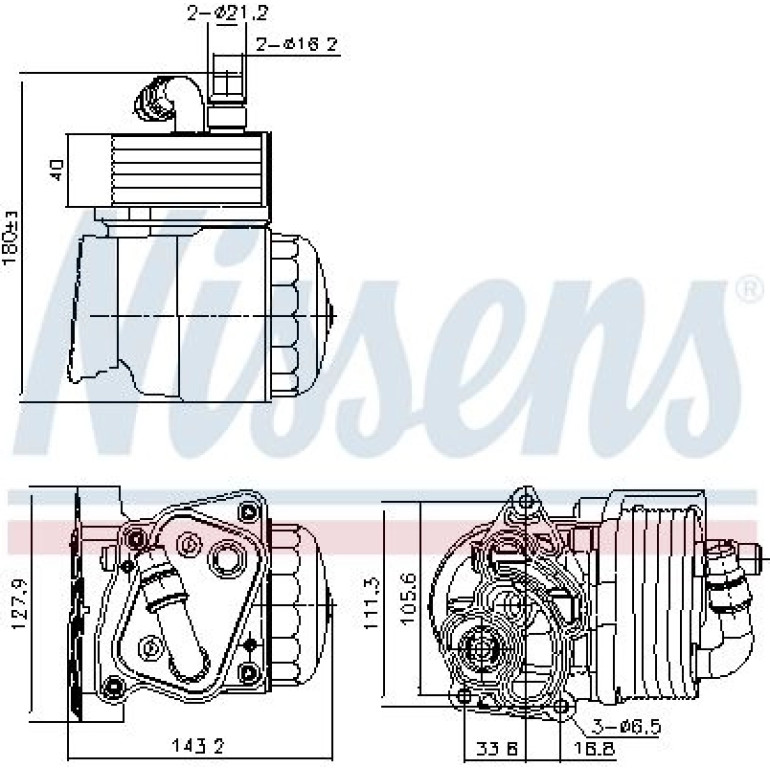 Ölkühler PKW 91323 Ölkühler PKW 91323