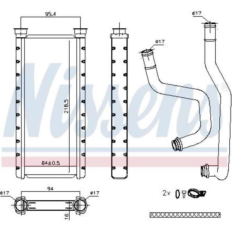 Heizkühler PKW 707183 Heizkühler PKW 707183