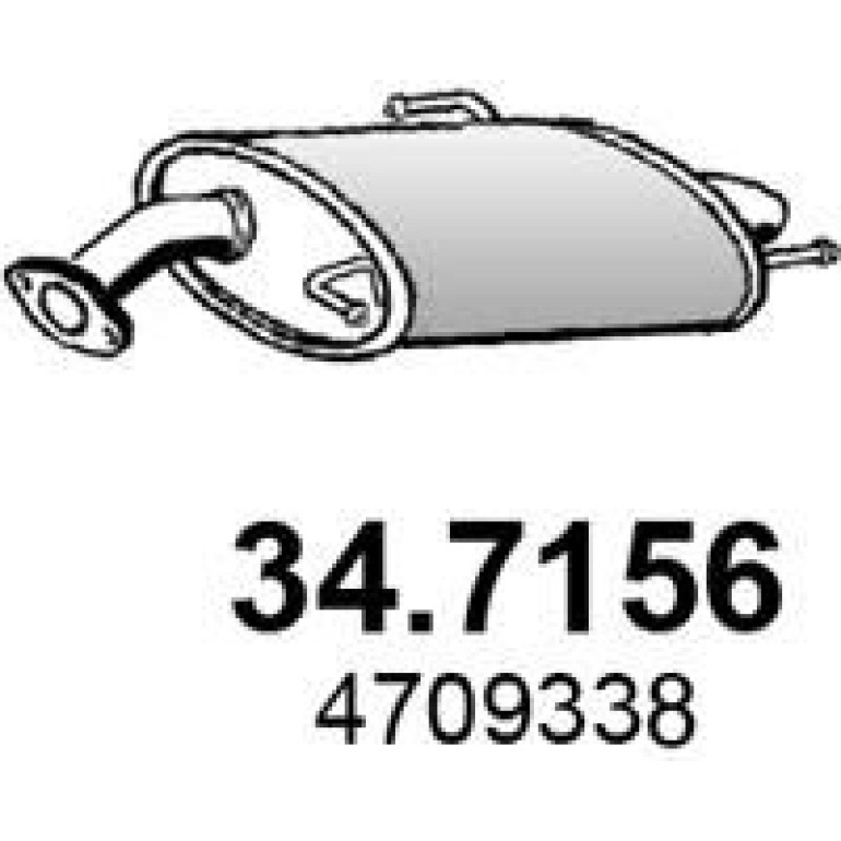 Endschalldämpfer 34.7156 Endschalldämpfer 34.7156