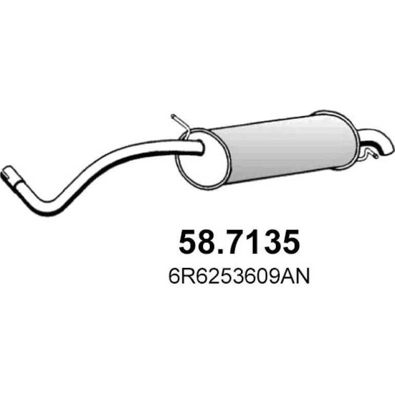 Endschalldämpfer 58.7135 Endschalldämpfer 58.7135