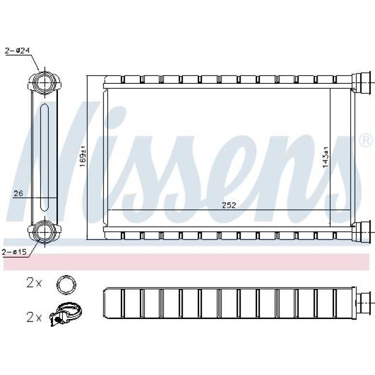 Heizkühler PKW 70527 Heizkühler PKW 70527