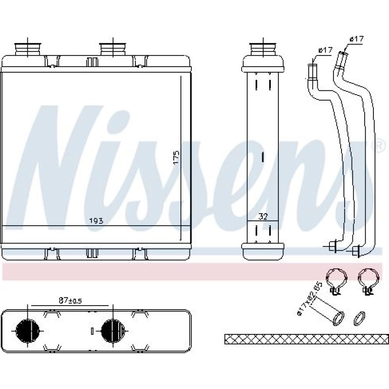 Heizkühler PKW 707173 Heizkühler PKW 707173