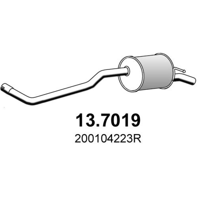 Endschalldämpfer 13.7019 Endschalldämpfer 13.7019