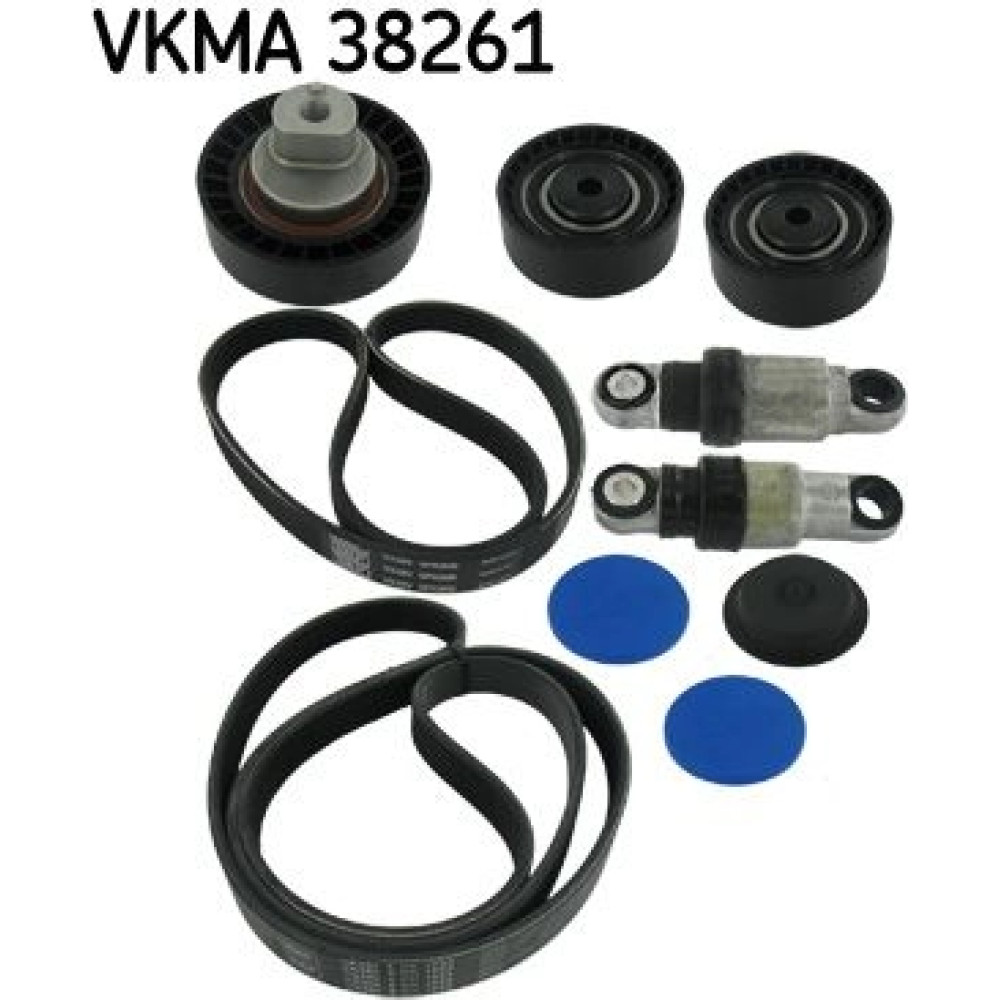 Produktbild von 1x Keilrippenriemensatz SKF VKMA 31162 Passend Für AUDI SEAT SKODA