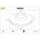 VALEO Bremsscheibe 186582