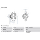 Lichtmaschine | MERCEDES Sprinter (903) | 0 986 042 530
