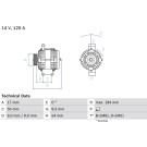 Lichtmaschine | FIAT | 0 986 083 280