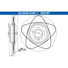 Bremsscheibe Volvo P. C70/S40/V40/V50 04- Power Disc | 24.0325-0197.1 Bremsscheibe Volvo P. C70/S40/V40/V50 04- Power Disc | 24.0325-0197.1