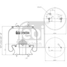 FEBI BILSTEIN Luftfeder | 35694