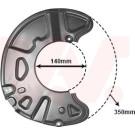VAN WEZEL Spritzblech, Bremsscheibe | 3097372