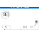 ATE Bremsschlauch | 24.5147-0465.3