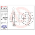 86 481 021M Bremsscheibe VA Brembo Max | HONDA Civic,CRX,MG,ROVER 87 | 09.5509.75