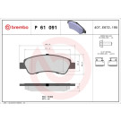 BREMBO Bremsklötze HA | CITROEN Jumper PEUGEOT Boxer 05 | P 61 091