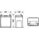 EXIDE Starterbatterie | EA406