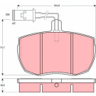 Bremsklötze VA | FORD Transit,LAND ROVER 85 | GDB789