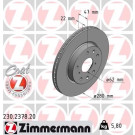 ZIMMERMANN Bremsscheibe | 230.2378.20