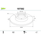 VALEO Bremsscheibe 197582