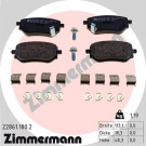 ZIMMERMANN Bremsbelagsatz, Scheibenbremse | 22861.180.2