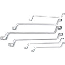 BGS Doppel-Ringschlüssel-Satz mit E-Profil-RiNGK | öpfen | gekröpft | SW E6 - E24 | 6-tlg | 2281
