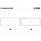 Pleuellager | 71-3929/4 STD