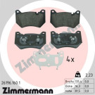 ZIMMERMANN Bremsbelagsatz, Scheibenbremse | 26196.160.1