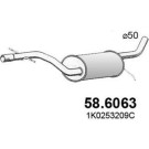 Mittelschalldämpfer | VW Golf V Plus 1.6 Fsi 03 | 58.6063