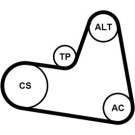 Keilrippenriemensatz | 6PK962K1