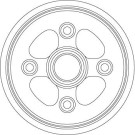 Bremstrommel | CHEVROLET Matiz, Spark 05 | DB4555