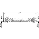 Bremsschlauch | MITSUBISHI Pajero,L 200 | 1987481010