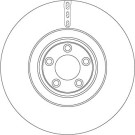 52 481 054 Bremsscheibe VA | JAGUAR XF, XJ 09 | DF6651S