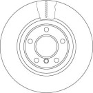 Bremsscheibe Bmw S. 5 10 | DF6616S