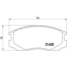 BREMBO Bremsklötze VA | MITSUBISHI Colt, Lancer 86-03 | P 54 015