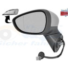 Aussenspiegel li. elek. Verst. bhz. grund Ford B-Max asphärisch, 8Pin el. kl. OE 1830881 + HAGUS