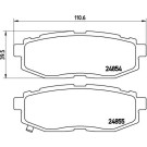 BREMBO Bremsklötze HA | SUBARU Legacy/Tribeca 05 | P 78 018