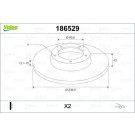 VALEO Bremsscheibe 186529 VALEO Bremsscheibe 186529