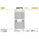 VALEO Bremsbeläge 302770