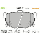 VALEO Bremsbelagsatz, Scheibenbremse 301817
