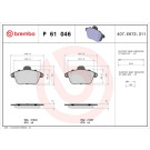 BREMBO Bremsklötze VA | CITROEN XM RENAULT Clio 98-02 | P 61 046