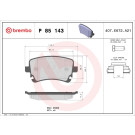 BREMBO Bremsklötze HA | AUDI A6 05 | P 85 143