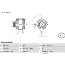 Lichtmaschine | VW GOLF | 0 986 083 910