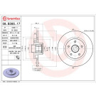 72 482 027 m.Radl. Bremsscheibe HA | RENAULT Kangoo 08 | 08.B395.17