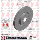ZIMMERMANN Bremsscheibe | 250.1372.20