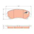 Bremsklötze VA SUV/LCV | NISSAN Qashqai,X-Trail,RENA 07 | GDB3467