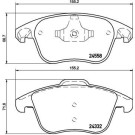 BREMBO Bremsklötze VA | CITROEN C4 06-15 | P 61 117X