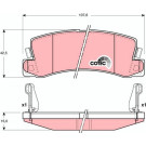 Bremsklötze HA | TOYOTA Avensis,Camry,Carina 83 | GDB3164