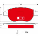 Bremsklötze VA DTEC | CITROEN Berlingo,C3,Xsara,PEUG 98 | GDB1464DTE