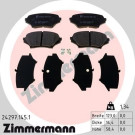 ZIMMERMANN Bremsbelagsatz, Scheibenbremse | 24297.145.1