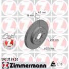 ZIMMERMANN Bremsscheibe | 590.2569.20